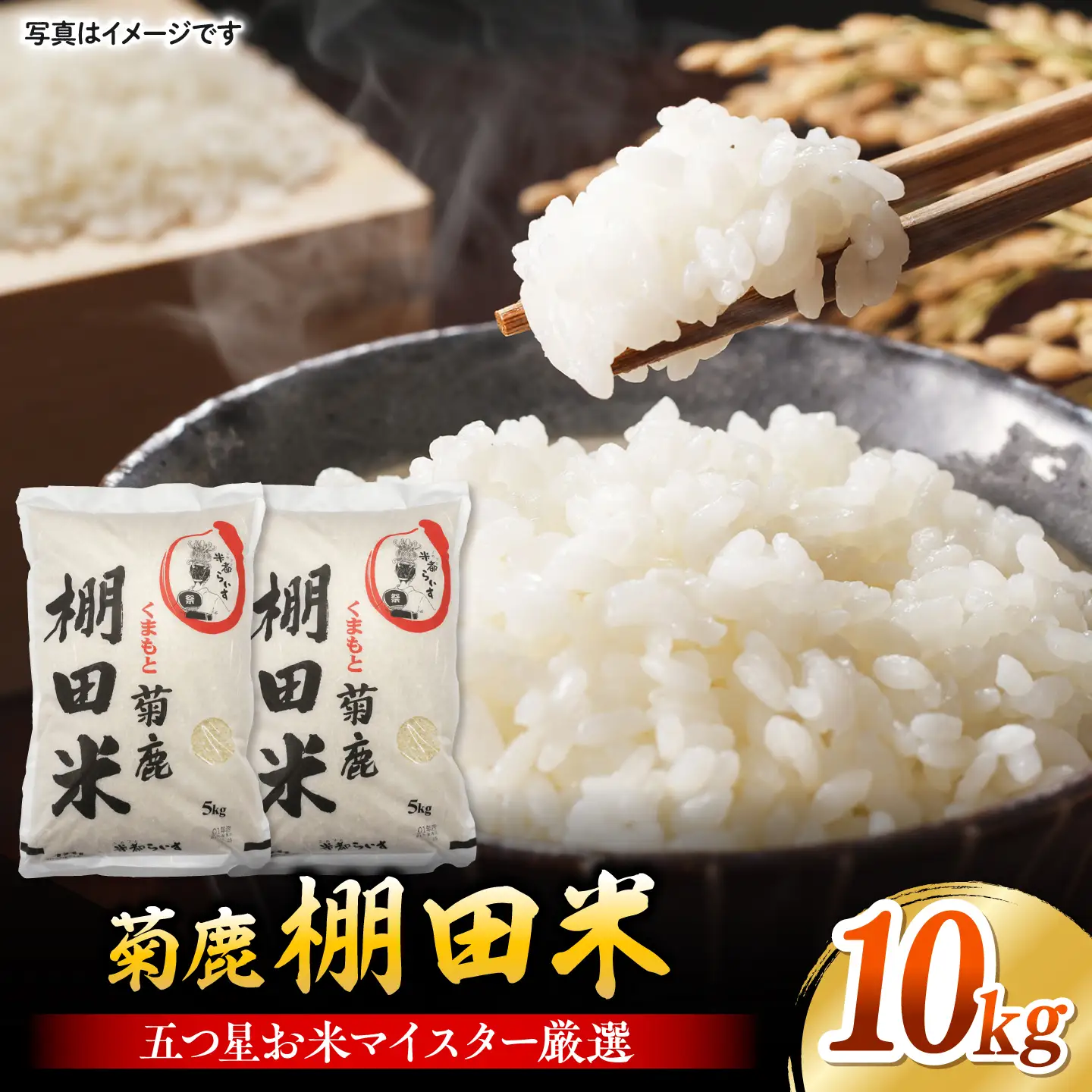 菊鹿 棚田米 10kg （5kg×2袋） 【ミヤタ 株式会社 】[ZAH015]