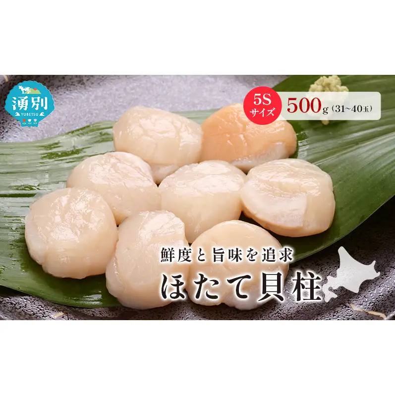 ほたて 冷凍貝柱 オホーツク産 生食用 ほたて【500g 5Sサイズ】