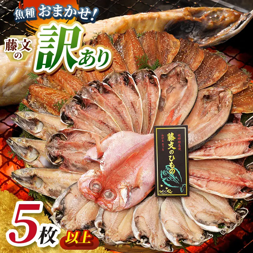 藤文の「訳あり干物ミニ5枚以上」