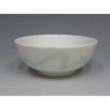 日展会友 照井一玄作 青白磁 平丼 水の中 【岳窯】伝統工芸 有田焼 ap001