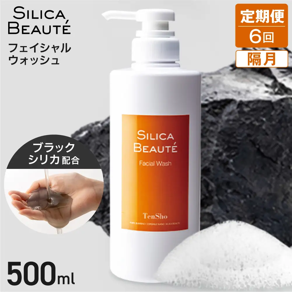 定期便6回・隔月】シリカボーテ フェイシャルウォッシュ500mL | 洗顔