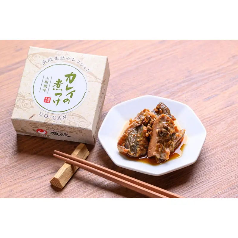 魚政 職人仕込み カレイの山椒煮3缶セット 贈答にも カレイ 煮つけ 旨味が深い