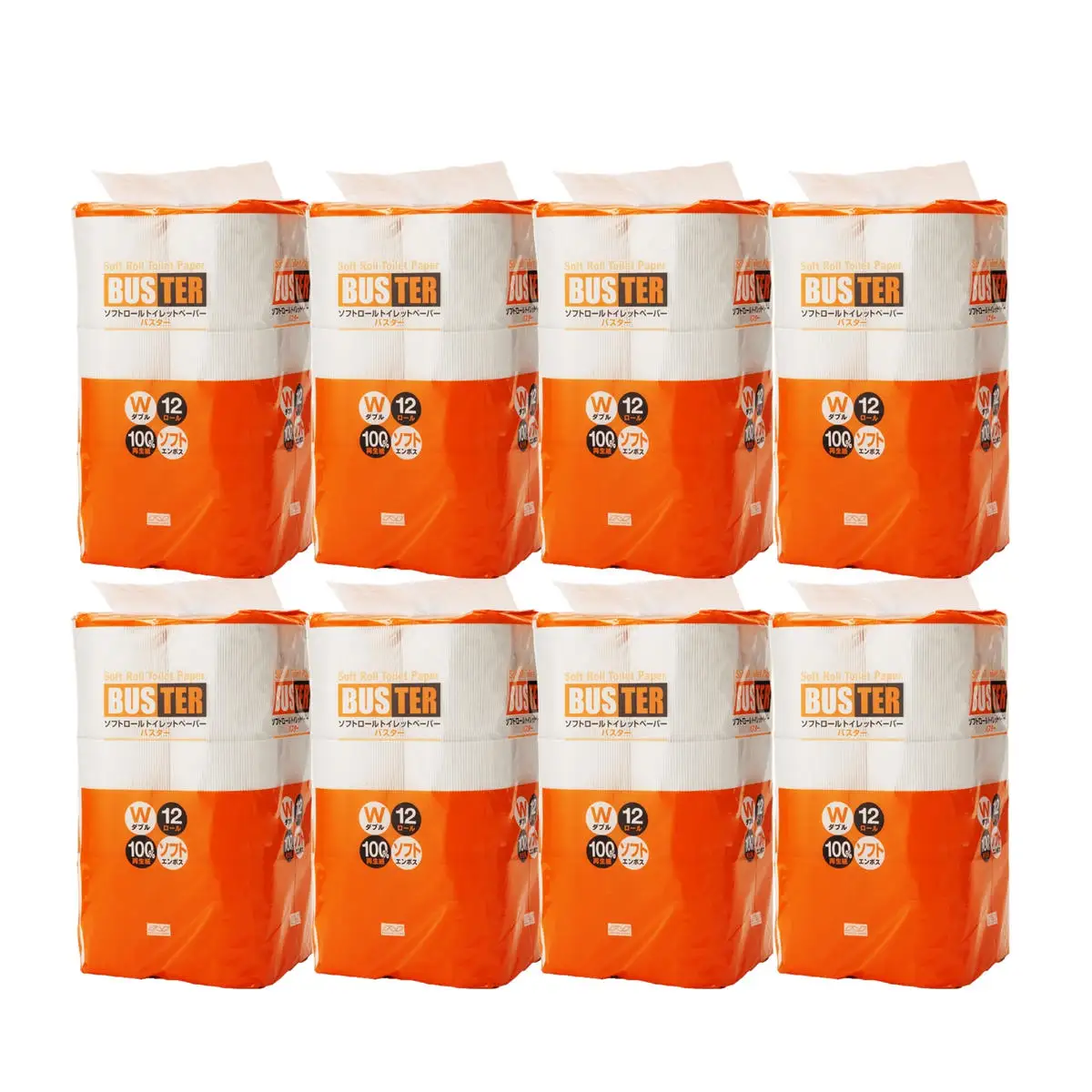 【Amazon.co.jp限定】【2ヵ月毎 計6回お届け 定期便】トイレットペーパー バスター 12R ダブル （25ｍ×2枚）×8パック 96個 ×6回 日用品 消耗品 114mm 柔らかい 無香料 芯 大容量 トイレット トイレ といれっとペーパー ふるさと 納税