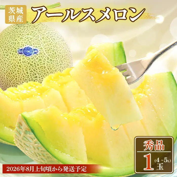 768 アールスメロン 秀品1玉（4L～5L）茨城県 JA水戸 フルーツ 果物