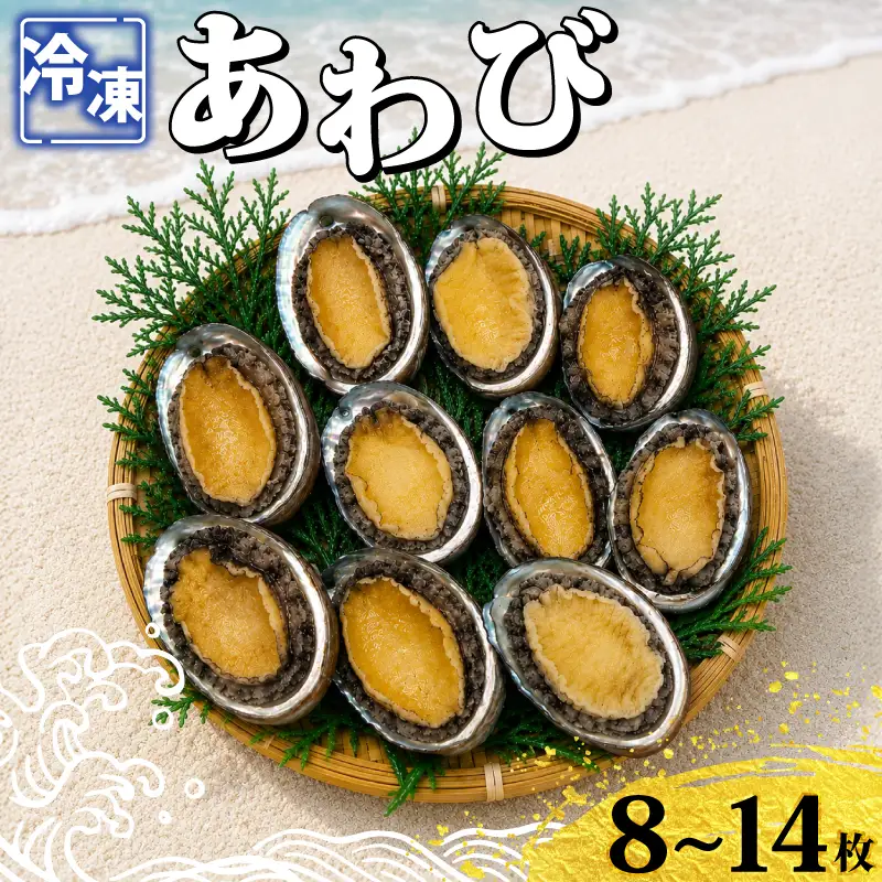 冷凍あわび 8～14枚 下関 山口 《さわ水産：SW》