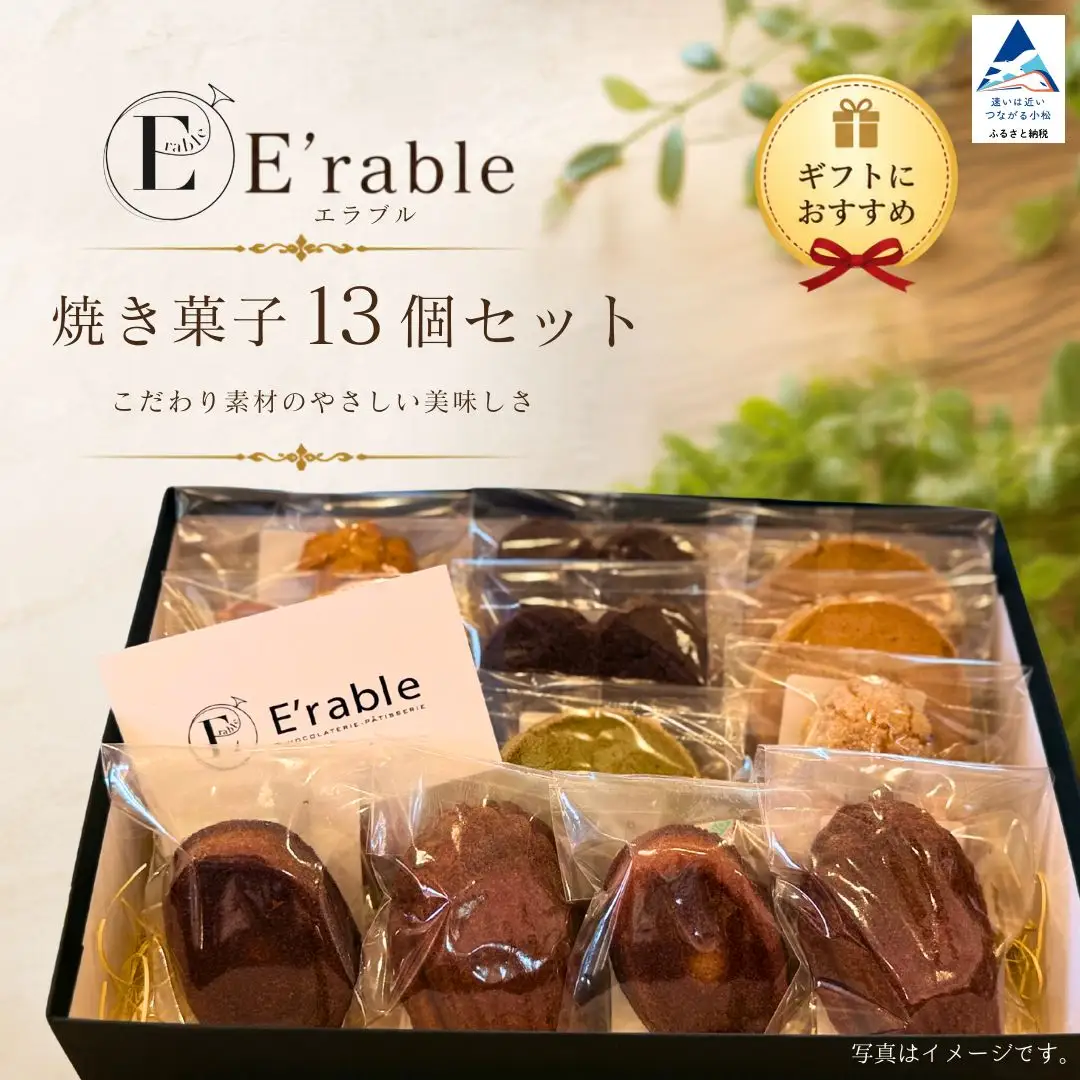 焼き菓子 セット 13個入り 内容はおまかせ | 石川県 小松市 E'rable ショコラトリー パティスリー gf002n00