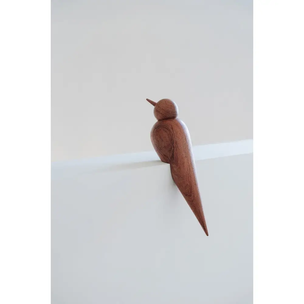 【Bubinga（ブビンガ）：あか茶】【銘木再生】幸運を運ぶ木製オブジェliving_bird 燕