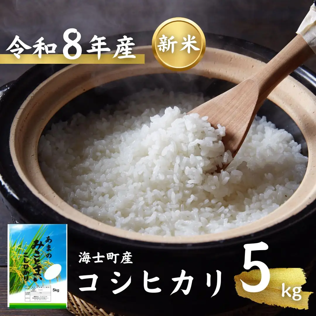 【令和8年度産】お米 コシヒカリ 5kg  精米