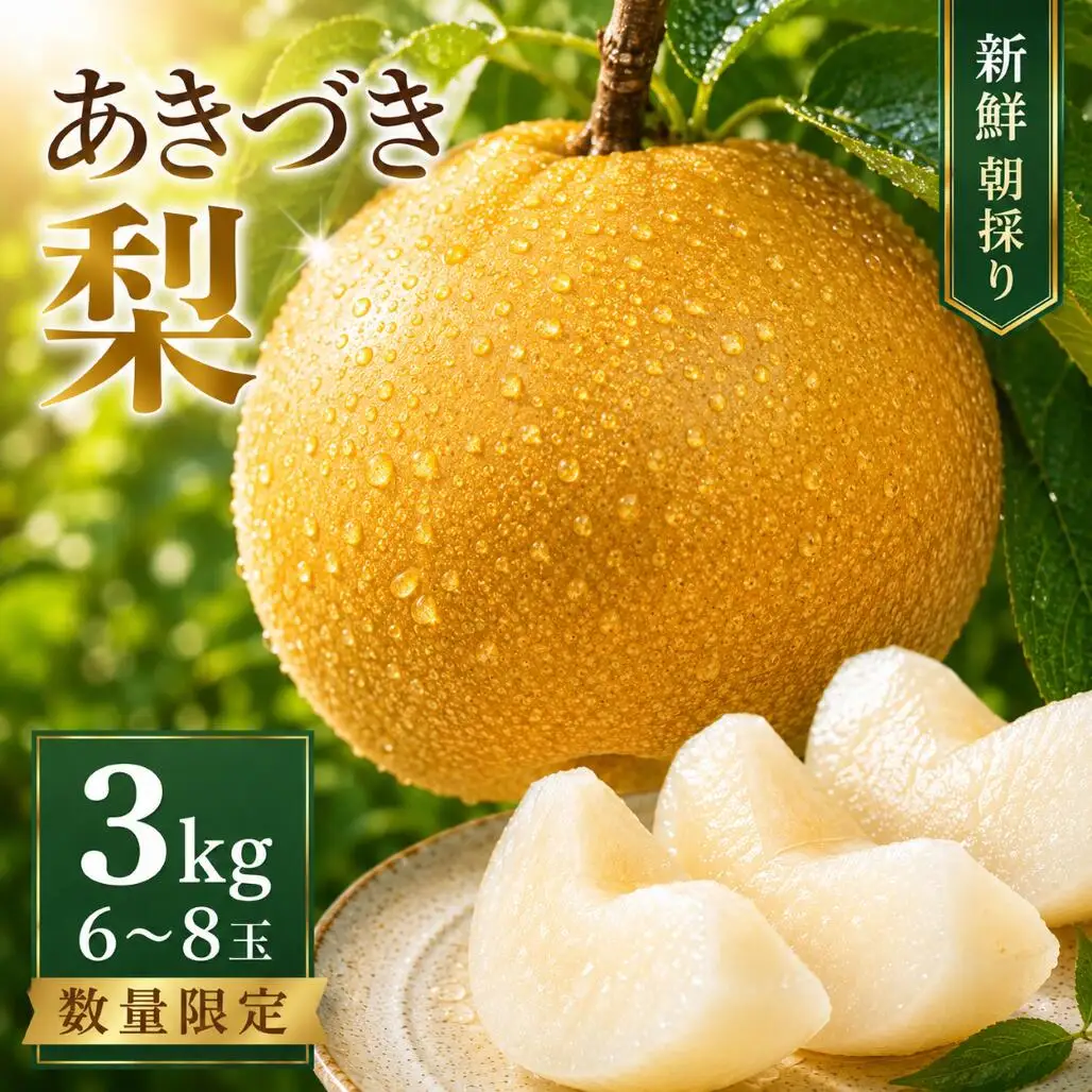 【あきづき約3kg】かまがや育ちの完熟梨（観光組合）