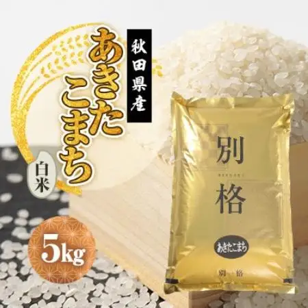 【新米予約】令和8年産 あきたこまち 白米 5kg【配送不可地域：離島・沖縄県】【1755860】