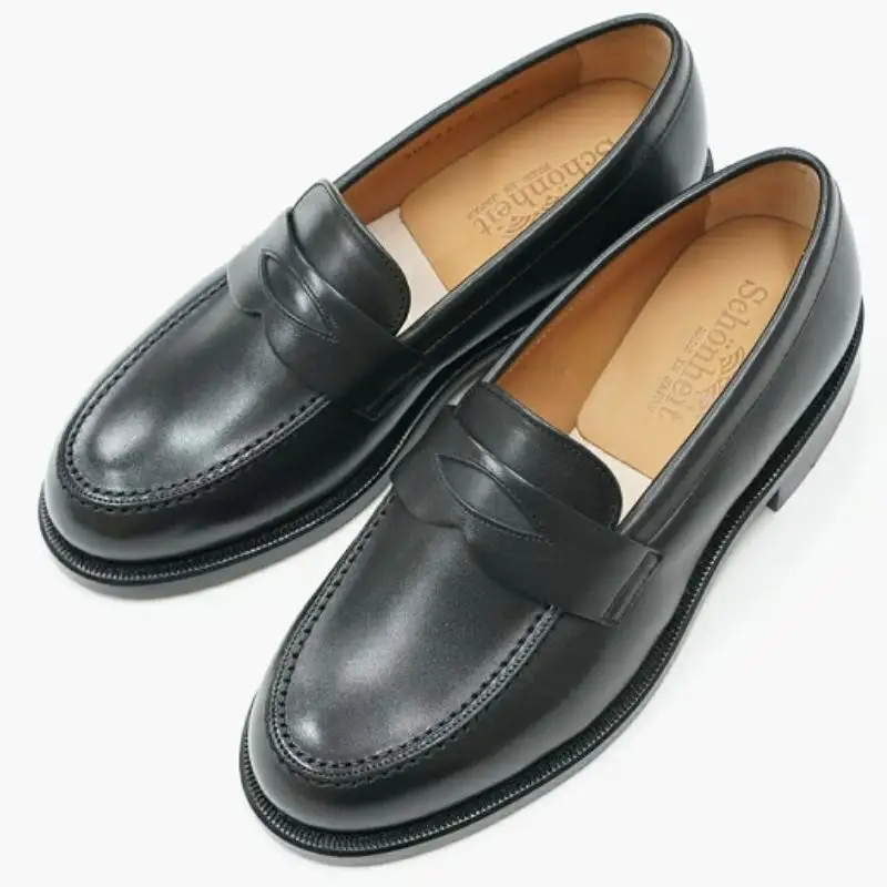 ショーンハイトグッドイヤーウエルト婦人靴　ローファー　黒[21.5cm～25.0cmまで] 〈 日本製 革靴 本革 レディース ローファー 国産 靴 婦人靴 シューズ 天然皮革 〉 21.5cm
