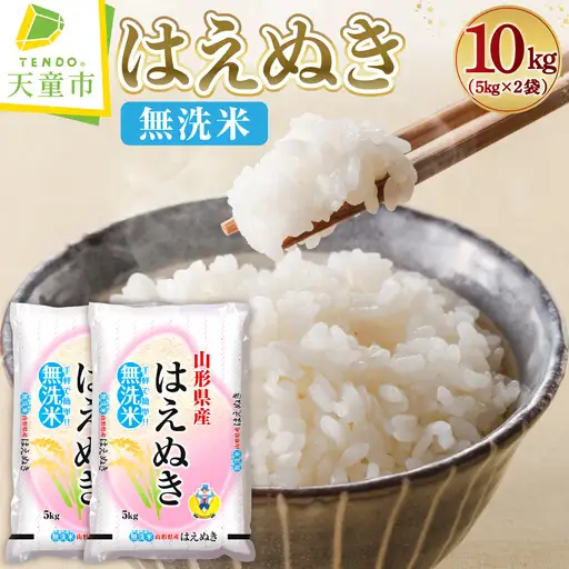 【10月下旬発送】令和8年産 はえぬき 無洗米 10kg 米 山形