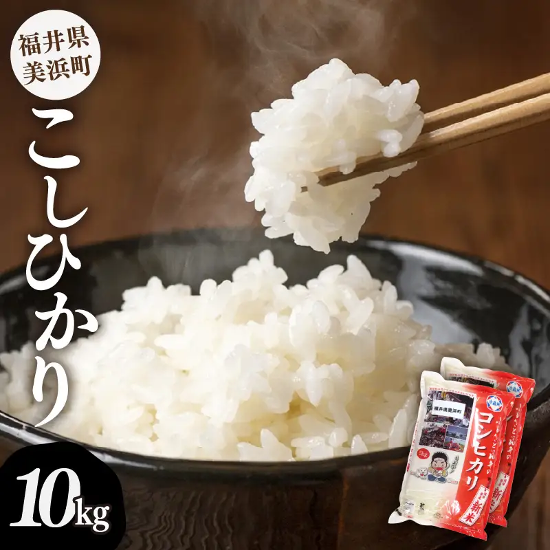 【先行予約】【令和8年産・新米】米 コシヒカリ 計10kg （5kg × 2袋）精米 福井県美浜町産 【2026年11月下旬以降発送】 [m60-b006_11]