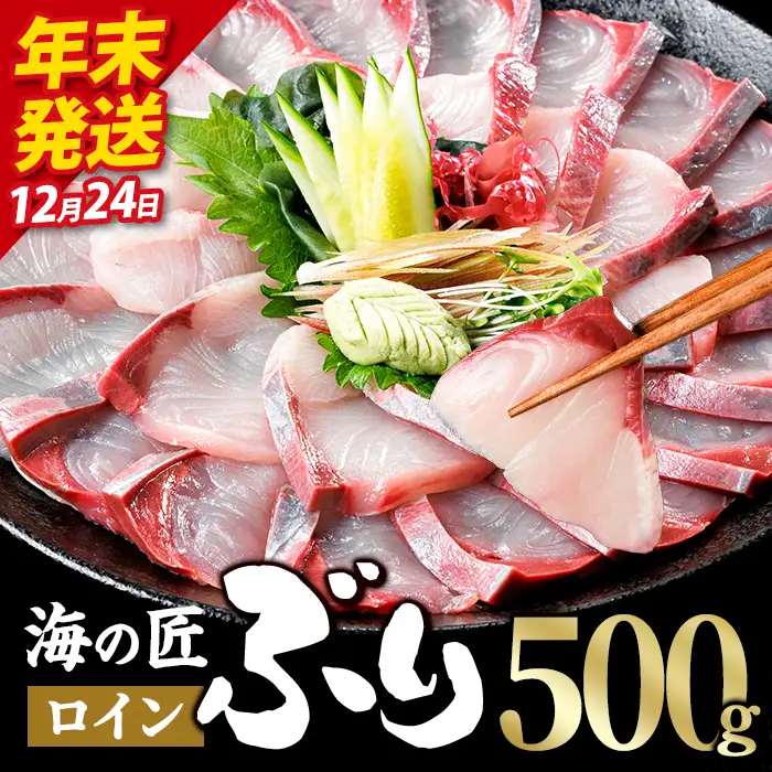 ＼2026年12月24日発送！先行予約／海の匠 ブリ スキンレスロイン (500g) ぶり 鰤 刺身 国産 魚 海産物 海鮮丼 ぶりしゃぶ 冷蔵 【JP002-1224】【三共物商】