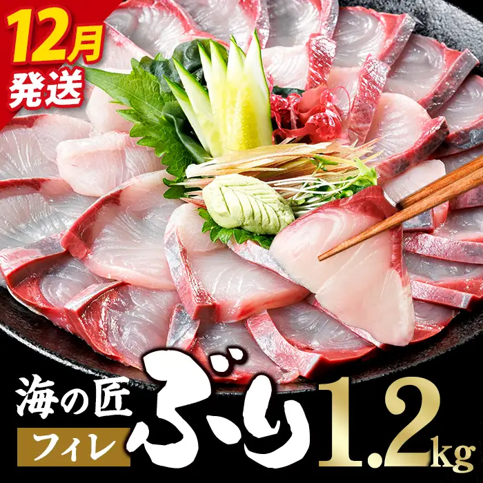 ＜先行予約受付中！2026年12月以降順次発送予定！＞海の匠 ブリ フィレ (1.2kg) ぶり 鰤 刺身 国産 魚 海産物 海鮮丼 ぶりしゃぶ 冷蔵 【JP004-12】【三共物商】