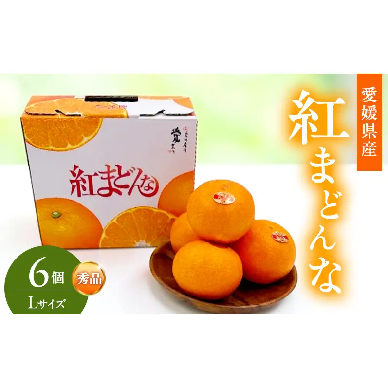 紅まどんな 秀品 Lサイズ 6個 果物 フルーツ 柑橘 柑橘類 国産 愛媛