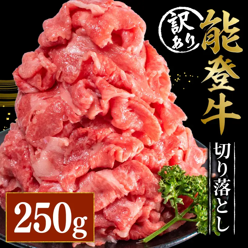 国産 牛肉切り落とし 250g 牛肉切り落とし 能登牛
