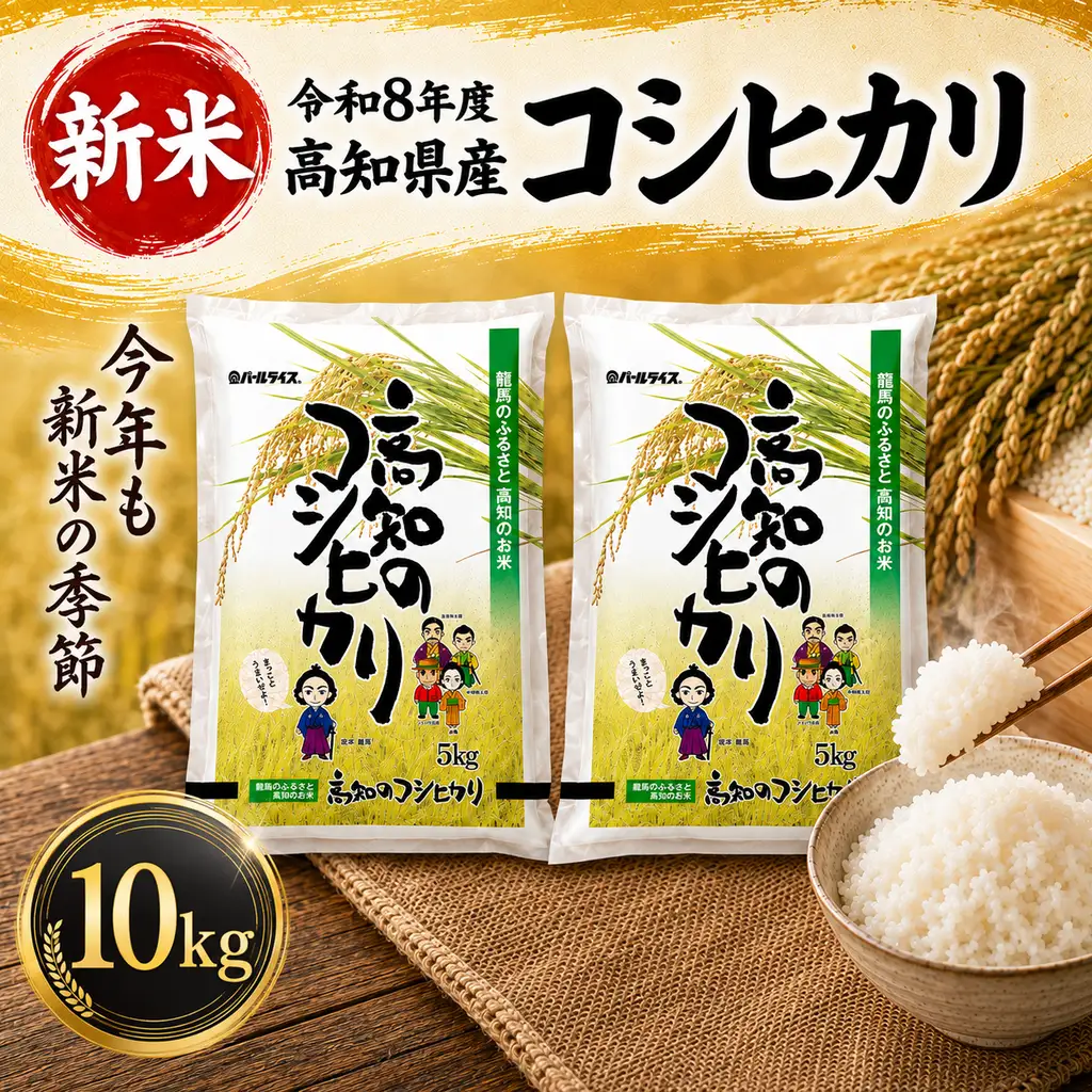 新米【令和8年度 高知県産】 コシヒカリ10㎏
