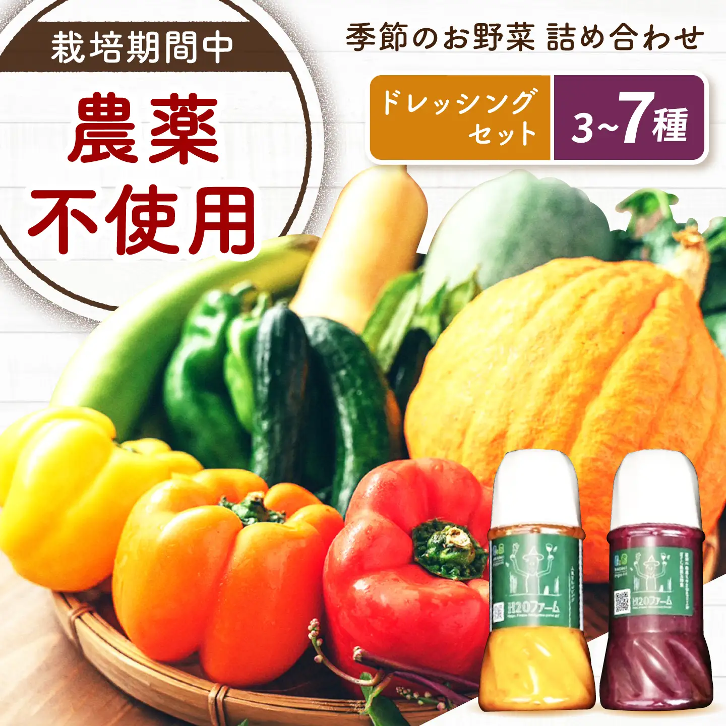 野菜 季節の野菜と自家製ドレッシング2種（人参・ビーツ）詰め合わせ [BAHK010] 野菜