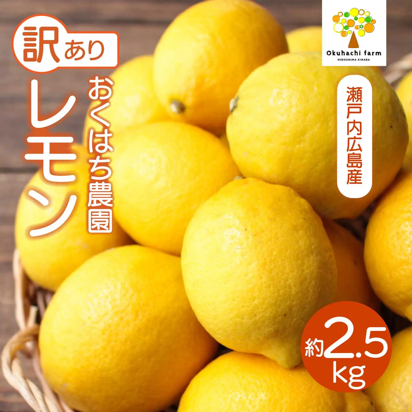 〈訳あり〉レモン 2.5kg 《2027年3月～4月発送予定》栽培期間中 防腐剤 ワックス 不使用 おくはち農園 旬 柑橘 かんきつ フルーツ 果物  166030