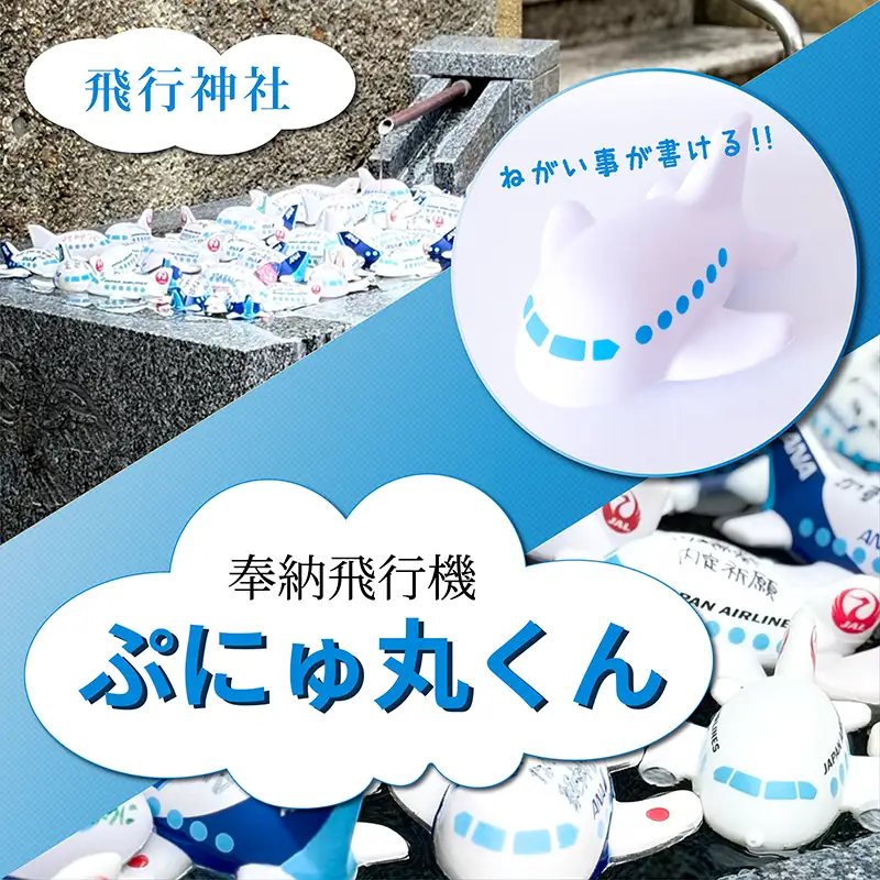 水に浮かぶ！ 飛行機 おもちゃ 「 ぷにゅ丸くん 」