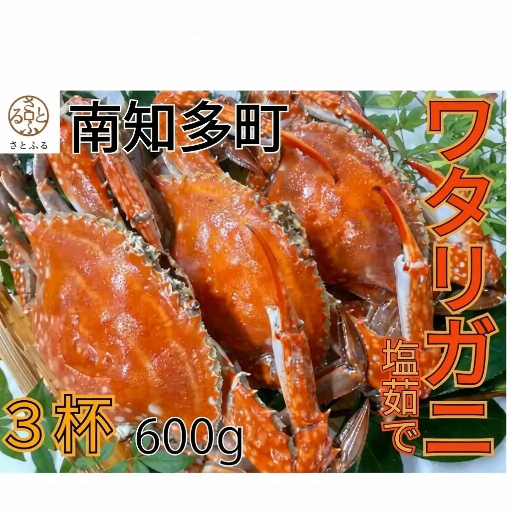 ボイル ワタリガニ 3杯 計600g 冷凍 かに カニ 蟹