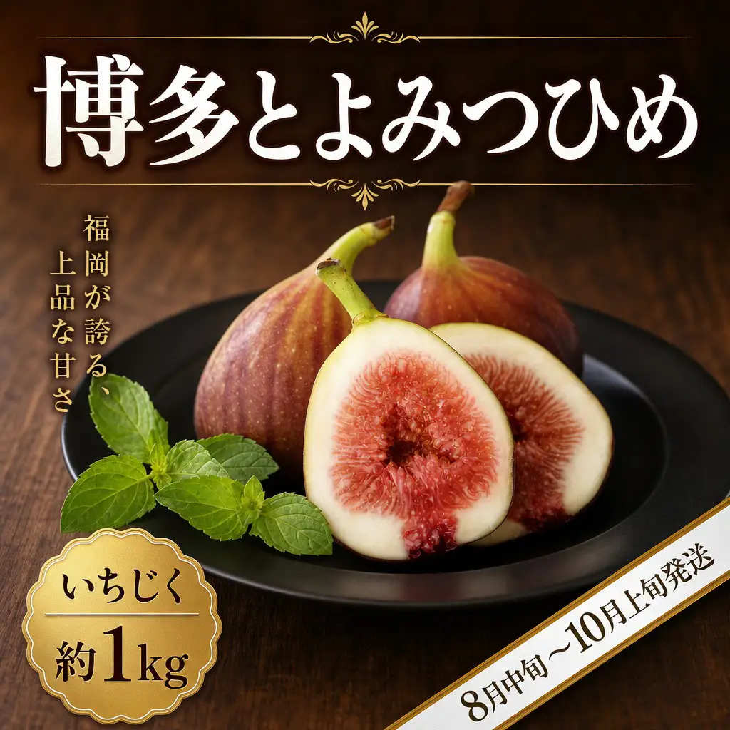 いちじく（博多とよみつひめ）約1kg【2027年8月中旬～10月上旬発送】DF002