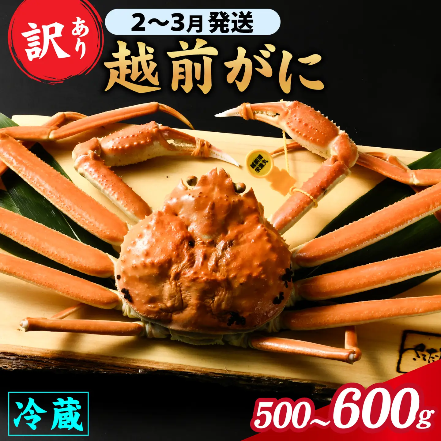 【先行予約】【訳あり】朝茹で 越前がに 500g～600g （足折れ）2月～3月発送「2月上旬より順次発送」[C-065044]/ ｽﾞﾜｲｶﾞﾆ ｽﾞﾜｲｶﾞﾆ ｽﾞﾜｲｶﾞﾆ