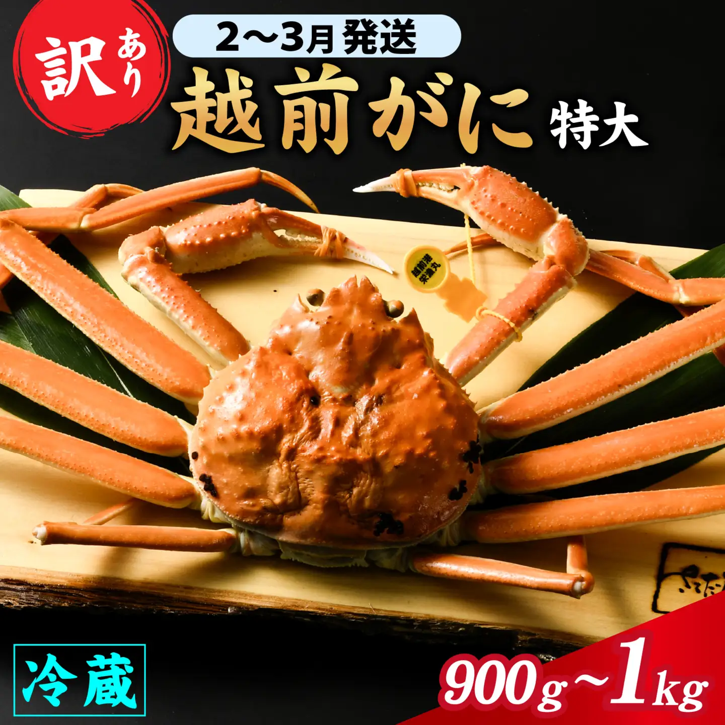 【先行予約】【訳あり】朝茹で 越前がに 900g～1kg （足折れ）2月～3月発送「2月上旬より順次発送」[F-065041]/ ｽﾞﾜｲｶﾞﾆ ｽﾞﾜｲｶﾞﾆ ｽﾞﾜｲｶﾞﾆ