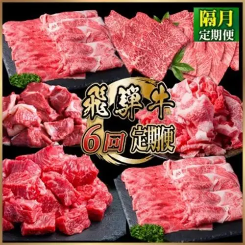 【2ヵ月毎定期便】飛騨牛 厳選定期便 計4.6kg 全6回コース【配送不可地域：離島】【4090774】