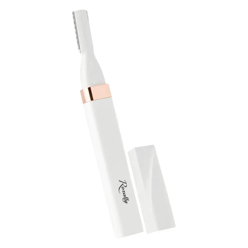 【美容師が監修】 眉毛シェーバー フェイスシェーバー USB ホワイト×ローズゴールド【kw0286-0066-1】
