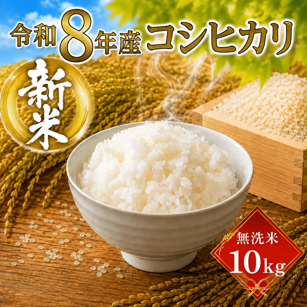 ＼まもなく発送開始／ 無洗米 令和8年度産 コシヒカリ 10kg [A-mry006]