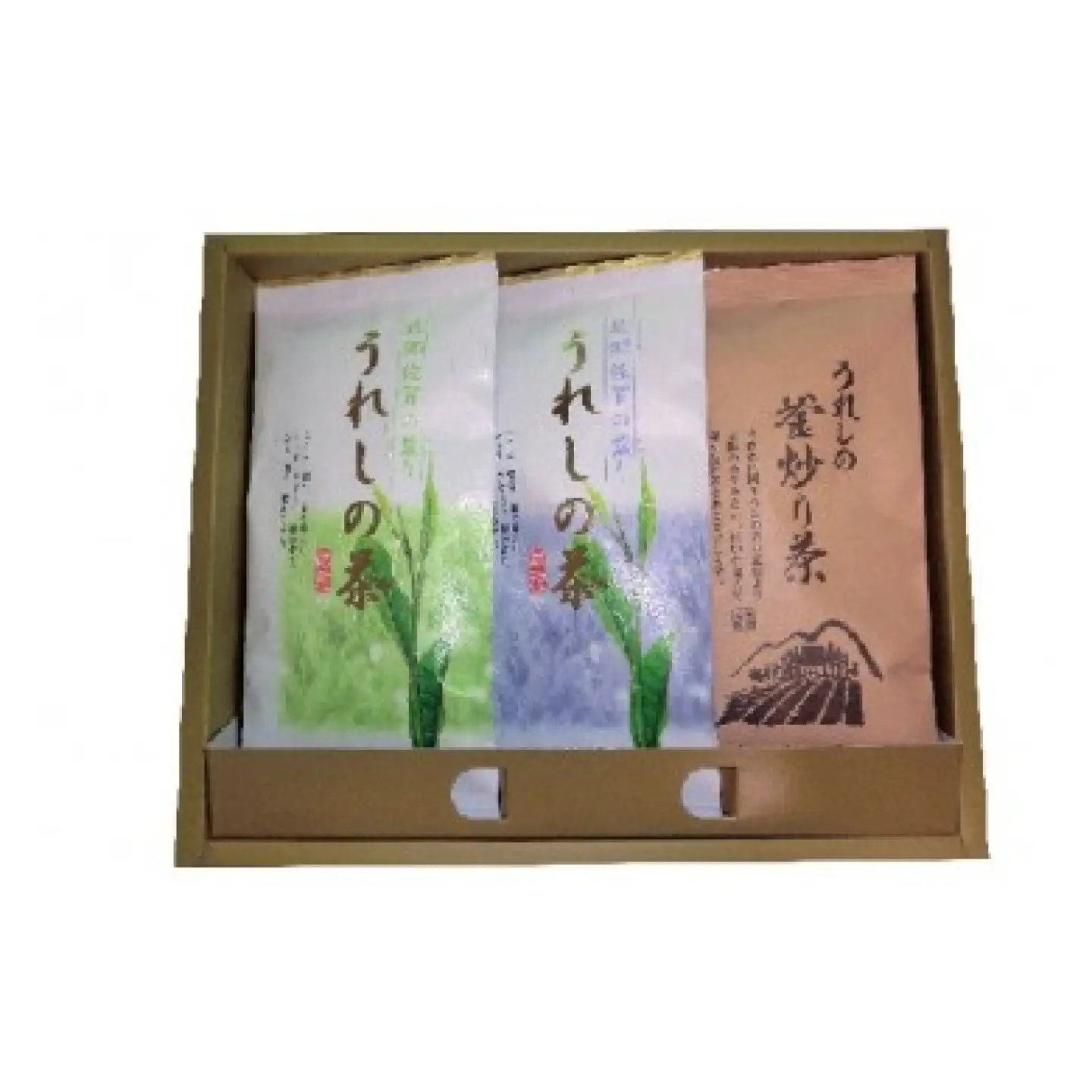 うれしの茶 ギフト1 （玉緑茶・釜炒り茶 80g×3袋） / ギフト お茶 嬉野 緑茶 煎茶 / 佐賀県 / 佐賀県農業協同組合 茶販売事業所[41AIAG001]