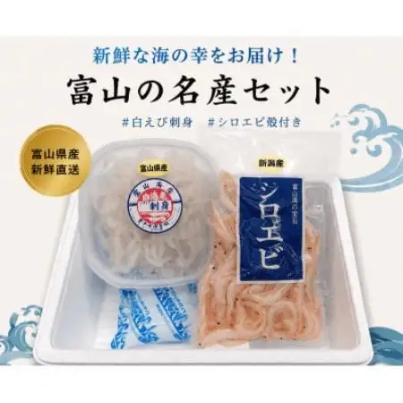 シロエビ刺身・シロエビ殻付きセット【配送不可地域：離島】【1764841】