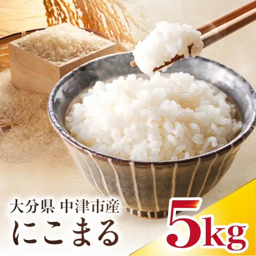 【寄附使途限定】【数量限定】大分県中津市産 やまくに誉 にこまる 5kg × 1袋 | お米 白米 精米 うるち米 単一米 ご飯 産地直送 ブランド米 国産米 九州 大分県 中津市