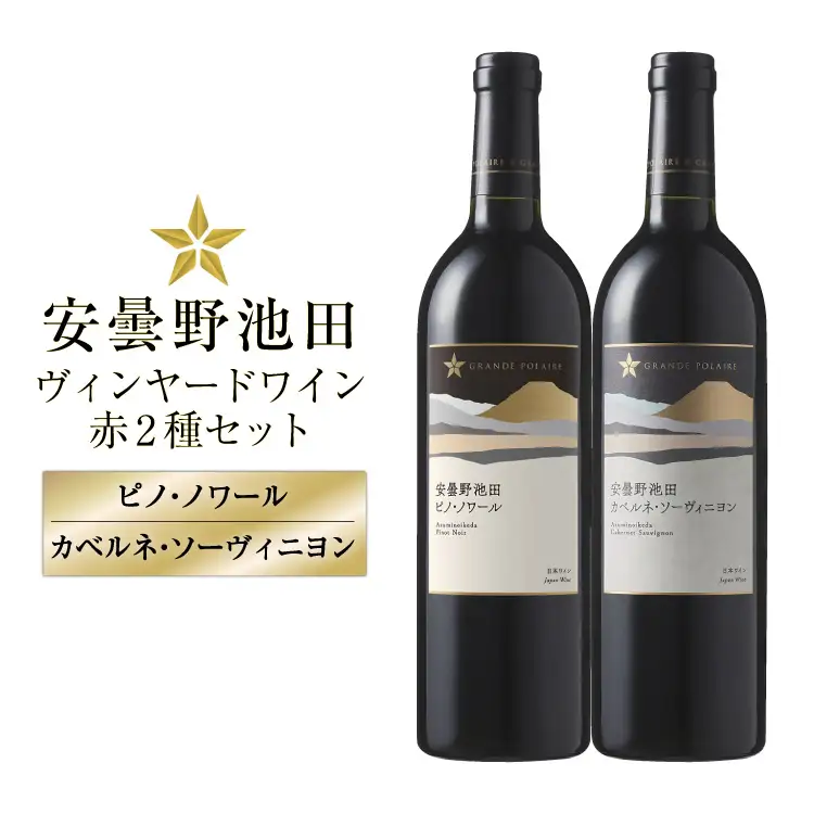 赤ワイン セット サッポログランポレール 安曇野池田ヴィンヤードワイン 赤2種セット 750ml 計2本