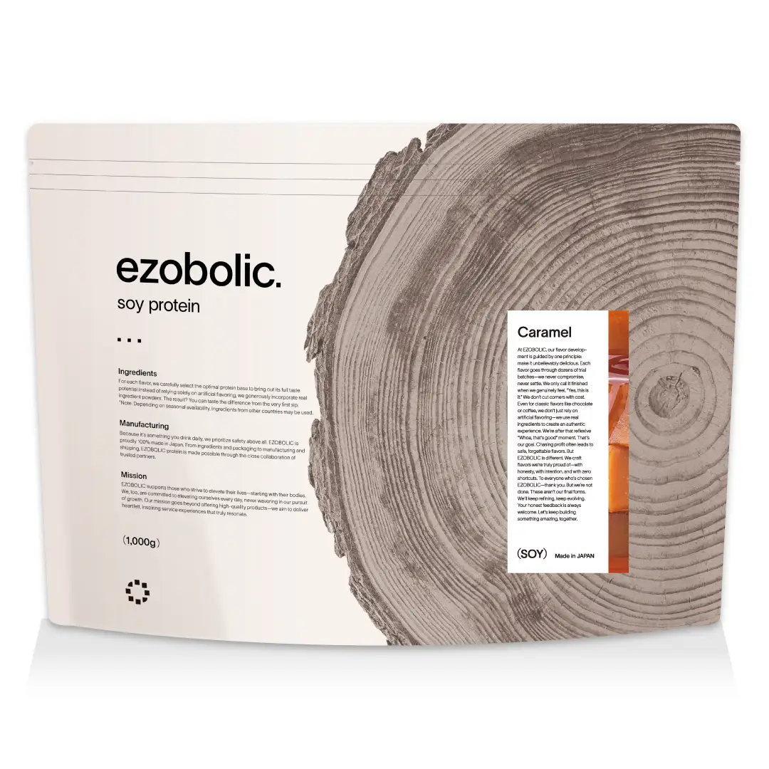 【キャラメル風味】 EZOBOLIC ソイプロテイン 1kg LG