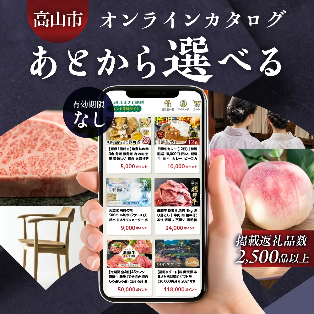 あとから選べる 飛騨高山オンラインカタログ30万円｜カタログ[EQ038]