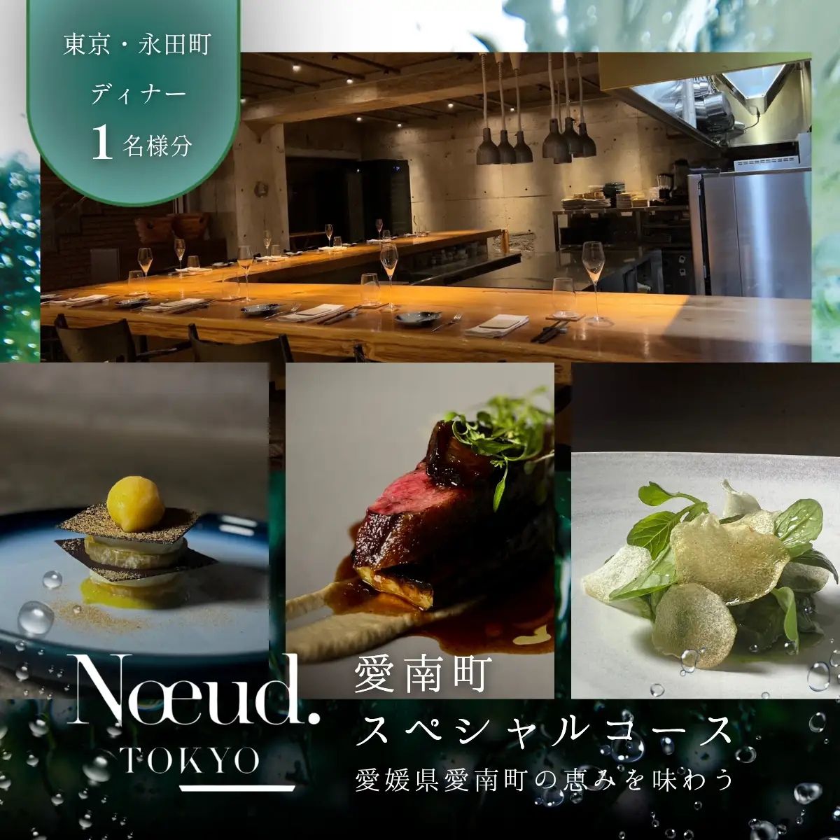 【永田町　フレンチ】Noeud.TOKYO「愛南町スペシャルコース」1名様