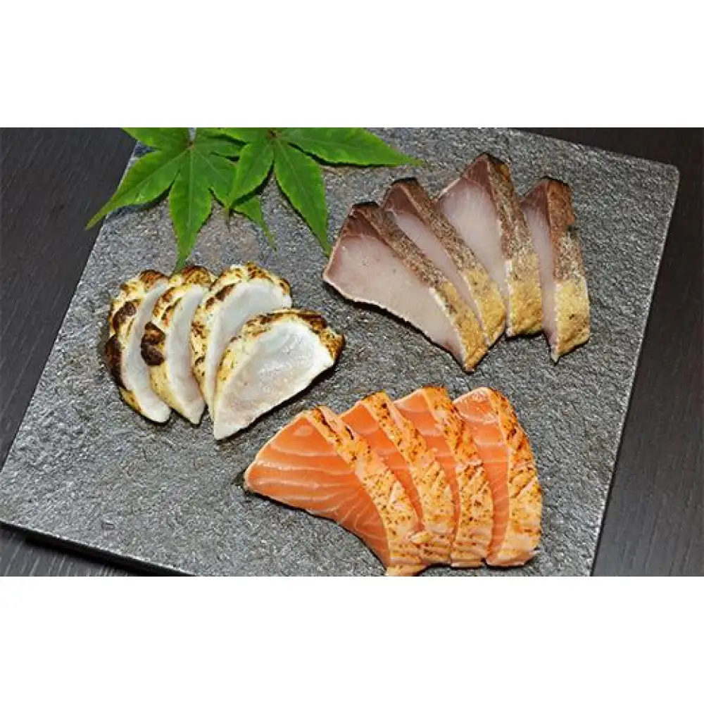 潮屋　たたき（鰤・サーモン・能登ふぐ）詰め合わせ