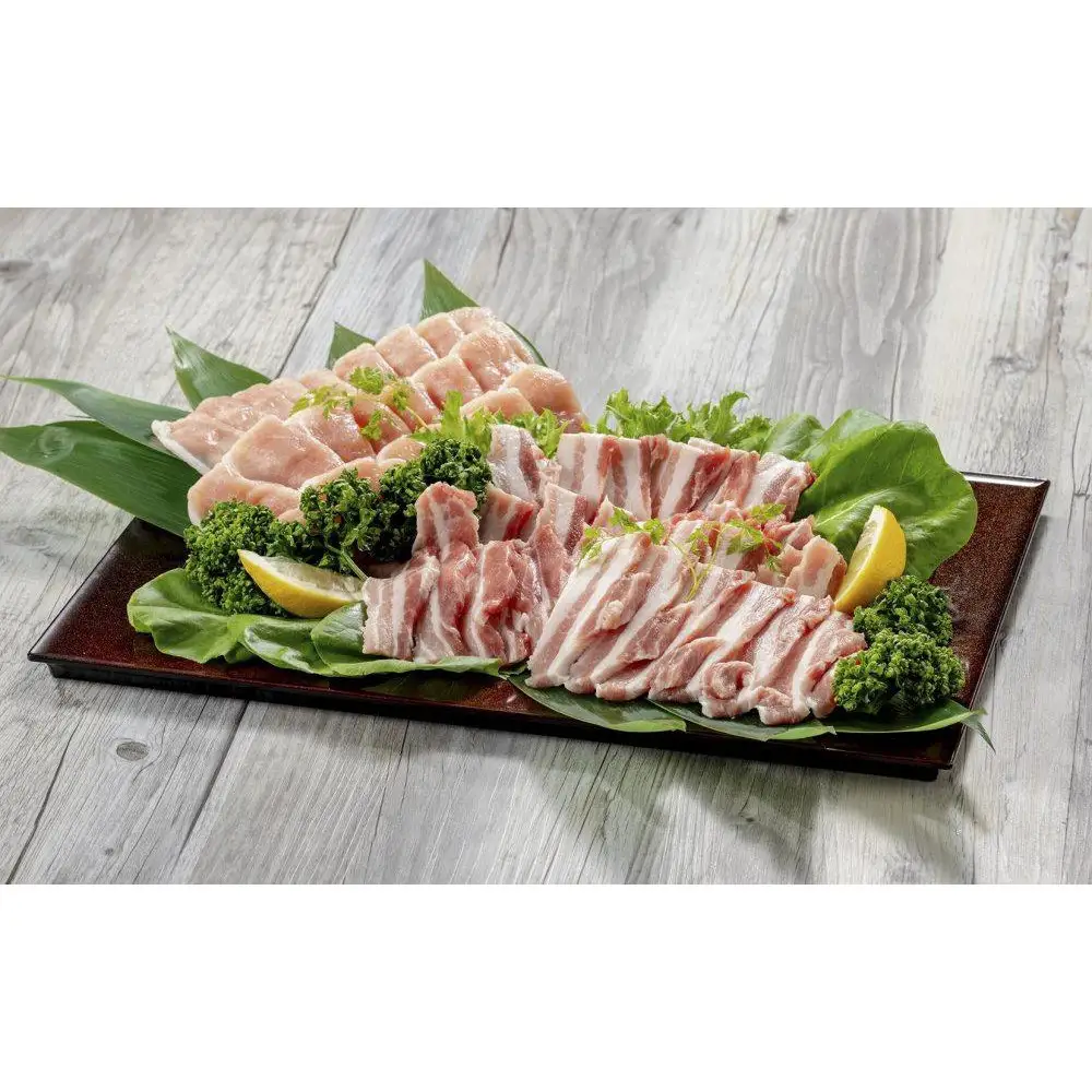 能登豚詰め合わせ　バラ　焼肉用　500g、ロース　しゃぶしゃぶ用　500g