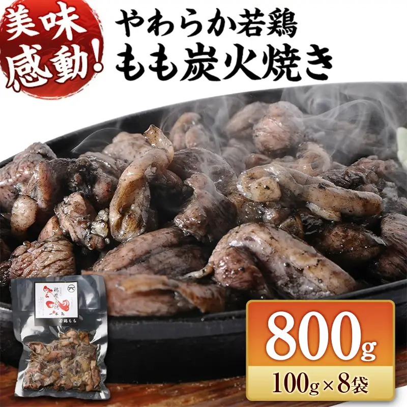 完全手焼き！ 宮崎名物 若鶏 炭火焼 8袋