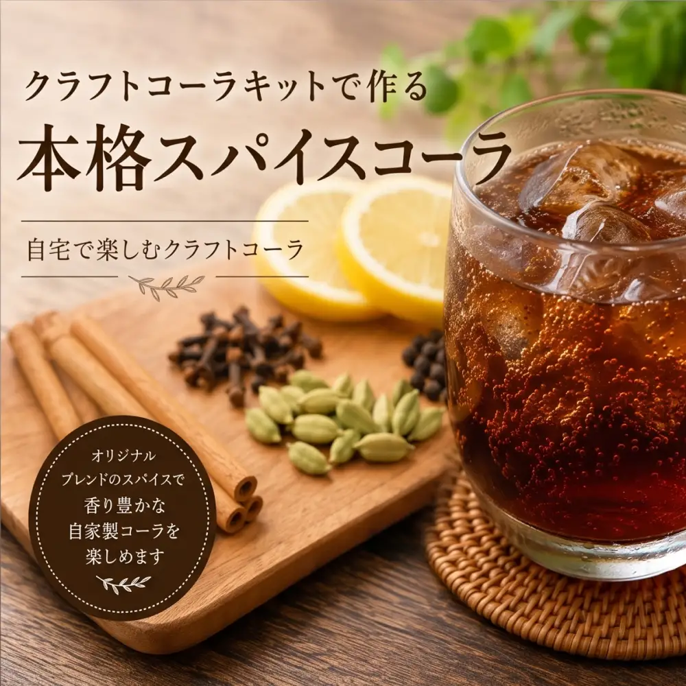 クラフトコーラキット 2袋セット カレー食堂コモやん 山口県 防府市 O-H41 クラフトコーラ コーラ シロップ スパイス 手作り ドリンク 清涼飲料水 割り材 おうちカフェ 簡単