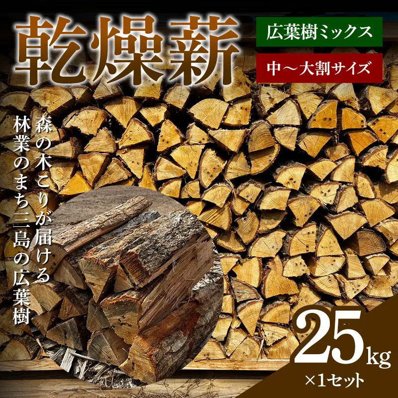 森の木こりが届ける 林業のまち三島の広葉樹「乾燥薪」25kg 薪ストーブ キャンプ アウトドア 焚火 焚き火 暖炉  アウトドアグッズ アウトドア用品 FAG-0102
