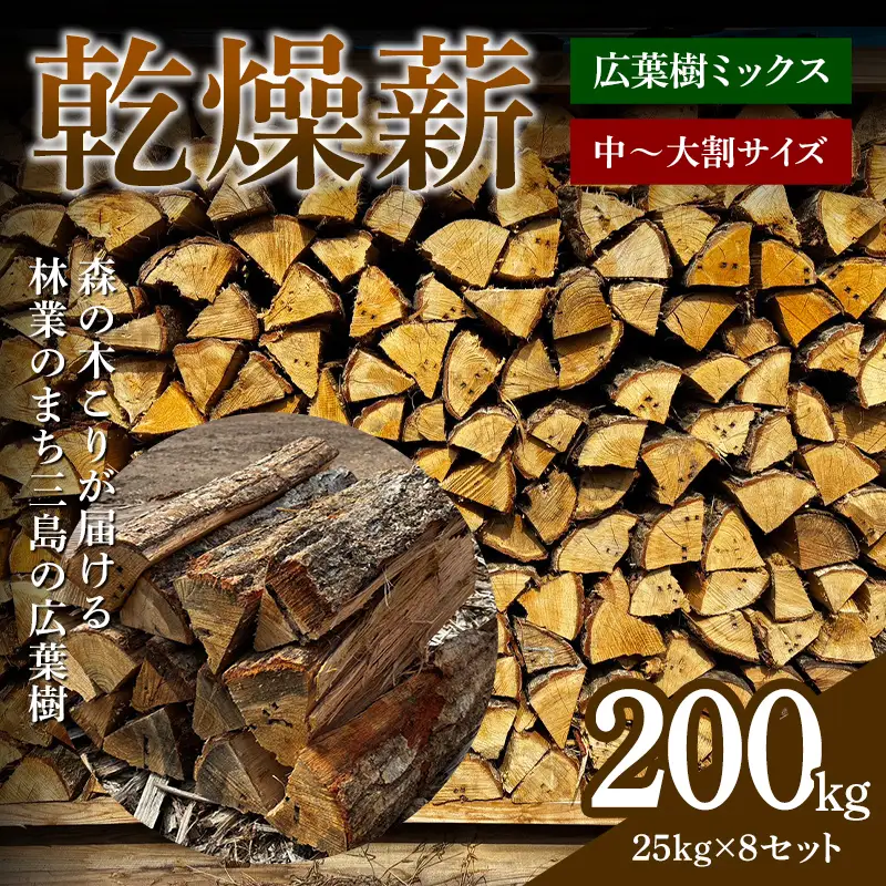 森の木こりが届ける 林業のまち三島の広葉樹「乾燥薪」200kg 薪ストーブ キャンプ アウトドア 焚火 焚き火 暖炉  アウトドアグッズ アウトドア用品 FAG-0107