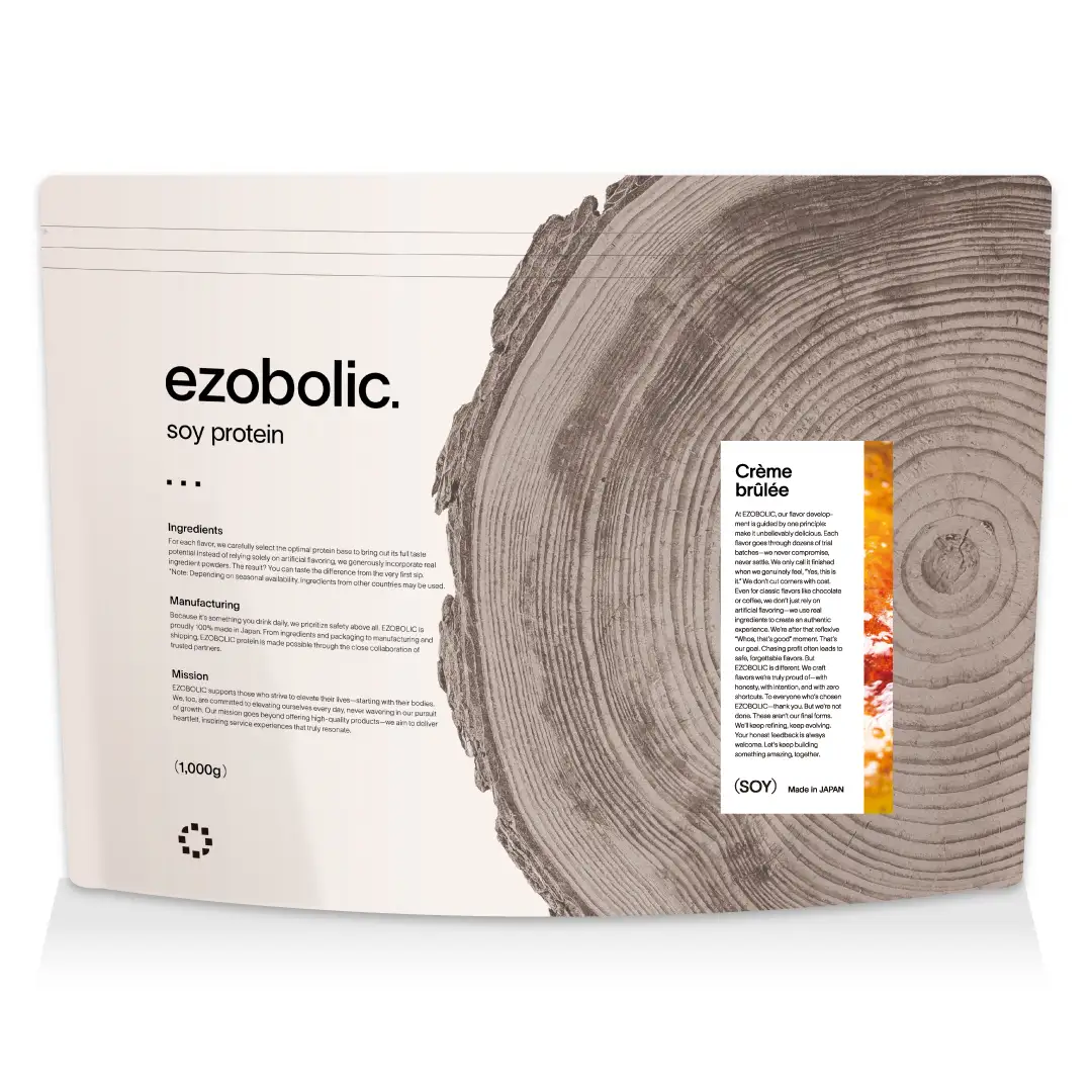 【クレームブリュレ風味】 EZOBOLIC ソイプロテイン 1kg LG