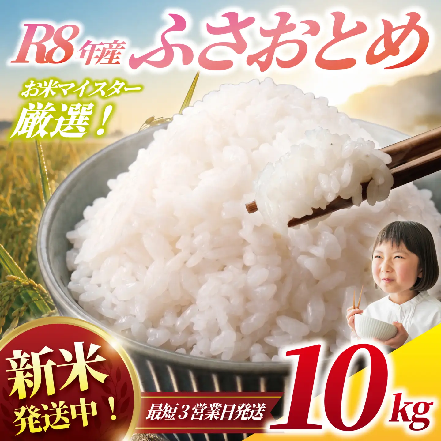 新米受付 ふさこがね 10kg 令和8年産 【新米発送中！最短3営業日以内発送】 新米受付