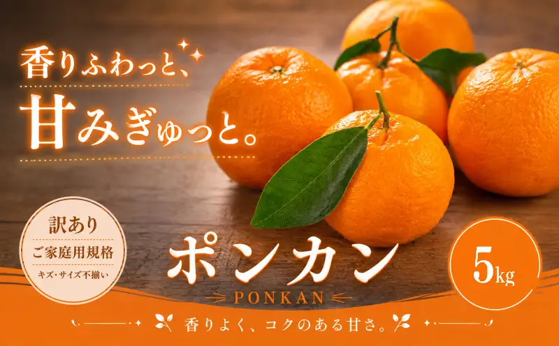 ＜訳あり 愛媛県産ポンカン 合計約5kg＞『2027年1月上旬～3月上旬迄に順次出荷予定』 ジューシー 甘い ご家庭用 果汁 果物 くだもの フルーツ みかん オレンジ 柑橘 人気柑橘 特産品 株式会社OSN 愛媛県 西予市 【常温】OOS0034
