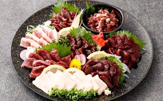 ＜ R8年熊本地震復興支援 ＞贅沢馬刺し 6種 約400g セット （ 専用醤油付 ） 馬刺し 馬刺 お肉 肉 ニク にく 馬肉 馬 高タンパク 低カロリー ヘルシー 晩酌 つまみ 真空冷凍 冷凍 赤身 霜降 フタエゴ 専用醤油 食べ比べ