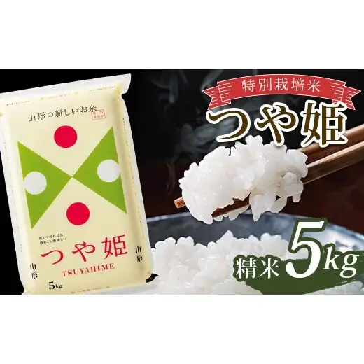 令和7年産 特別栽培米 つや姫 (精米) 5kg 山形県南陽市産 米 白米 ご飯 農家直送 山形県 南陽市 [2362-A]